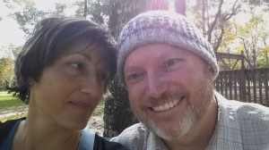 Also at the same nearby park, here is a photo of Beth and me together, taken by her phone camera